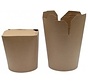 Boîte à nouilles kraft - brun - wok to go - 750 ml 26 oz - 97 x 90 mm - 500 pièces