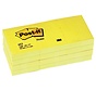 Notes Post-it - 38 x 51 mm - Jaune - Bloc de 100 feuilles - 12 pièces