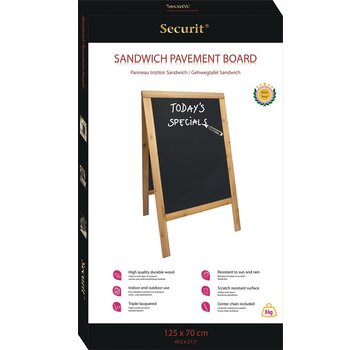 Panneau de signalisation Securit Sandwich - 70 x 125 cm