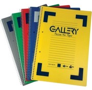 Gallery Carnet de notes traditionnel à spirales - A5 - quadrillé 5mm - 160 pages - 6 pièces