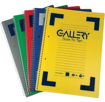 Gallery Traditional Spiraalschrift - A5 - Geruit 5 mm - 160 Bladzijden - 6 Stuks