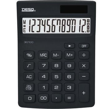 Desq - calculatrice de bureau - Nouvelle génération - Compact 30100 - noir