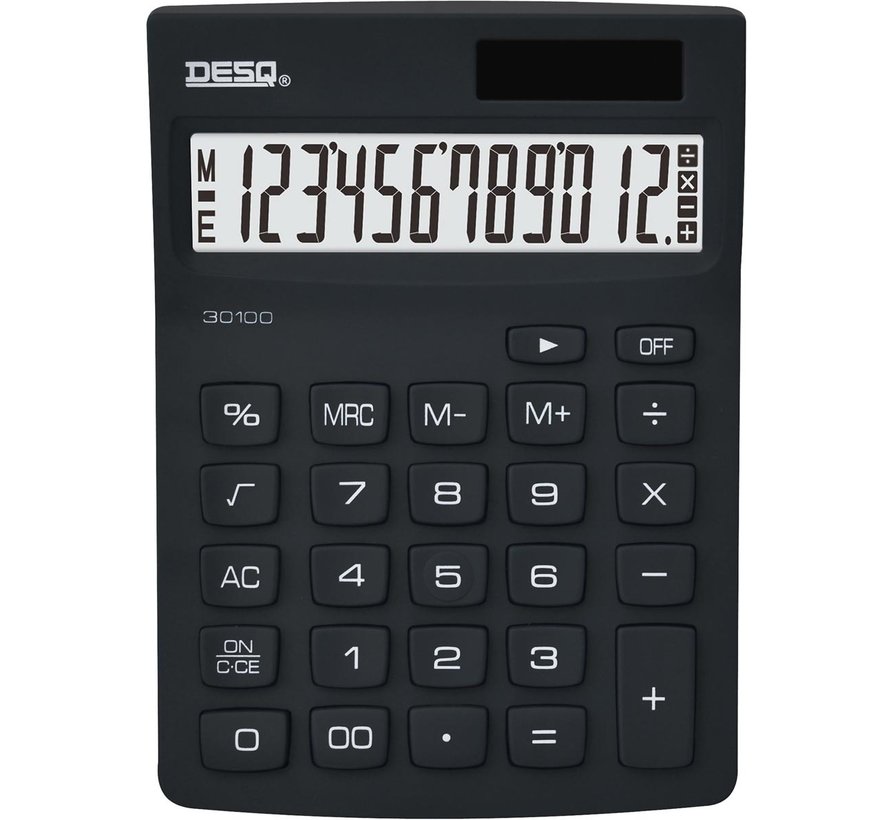 Desq - calculatrice de bureau - Nouvelle génération - Compact 30100 - noir