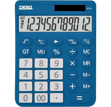 Desq - calculatrice de bureau - Nouvelle génération - XLarge 30110 - bleu foncé