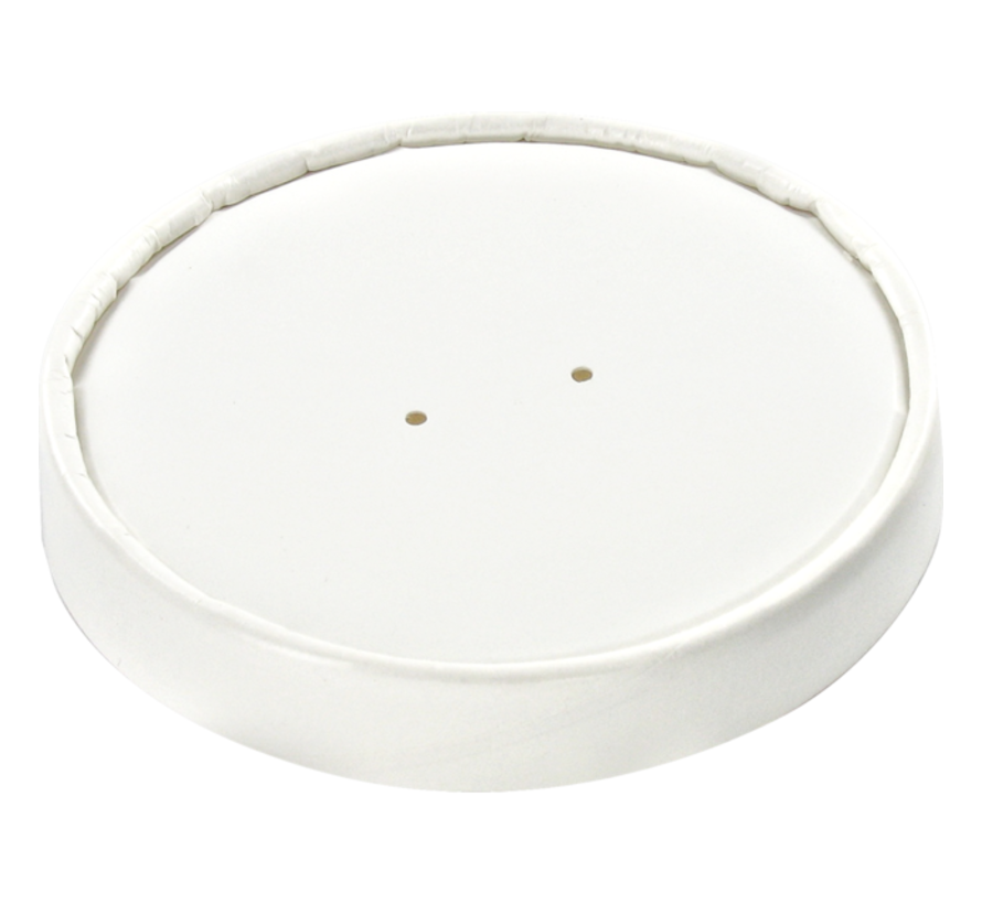 Couvercle - Ø91mm- Convient pour Soup-to-go - 8oz/236cc - Blanc - 500 pièces