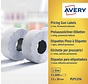 Avery - PLP1226 - étiquettes pour barres de prix permanentes - 12 x 26 mm - 15 000 étiquettes - blanc