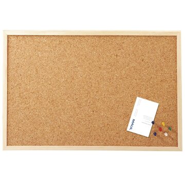 MAUL - prikbord  kurk met houten frame  - 60x100cm