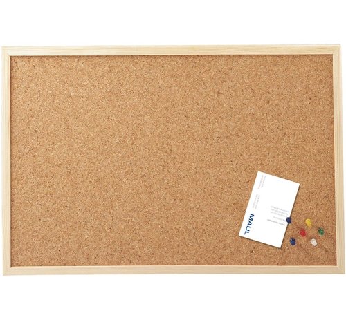 MAUL - tableau d'affichage en liège avec cadre en bois - 30x40cm