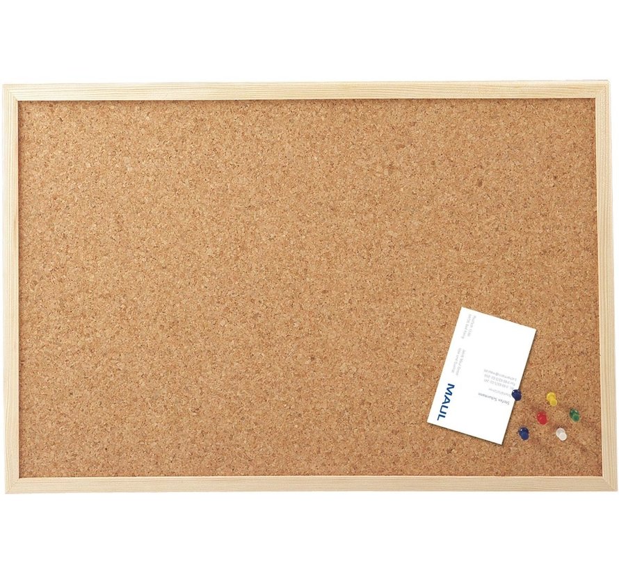 MAUL - tableau d'affichage en liège avec cadre en bois - 30x40cm