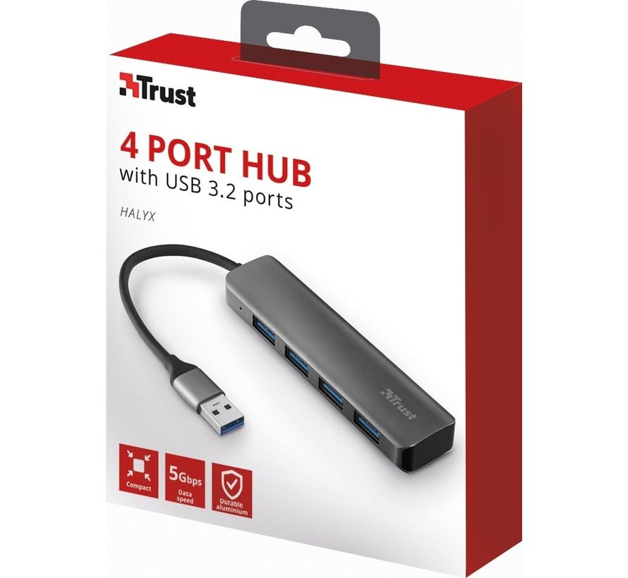 Trust - Halyx USB 3.2 Hub 4-poorten