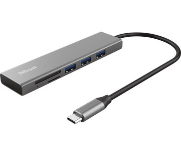 Trust - Halyx USB-C Hub - 3 ports + 2 slots pour carte de crédit