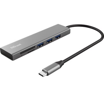 Trust - Halyx USB-C Hub - 3 poorten + 2 kaartsleuven