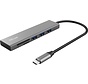 Trust - Halyx USB-C Hub - 3 ports + 2 slots pour carte de crédit