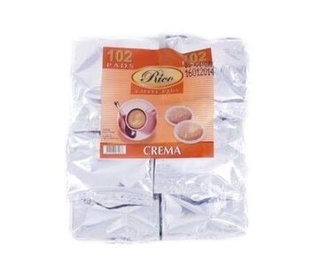 Rico - méga-sac avec 102 dosettes de café - crema