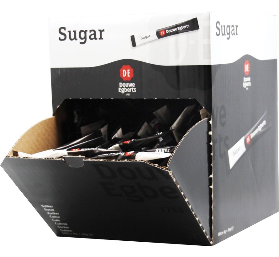 Douwe Egberts - bâtonnets de sucre - 4 grammes - boîte de 500 pièces