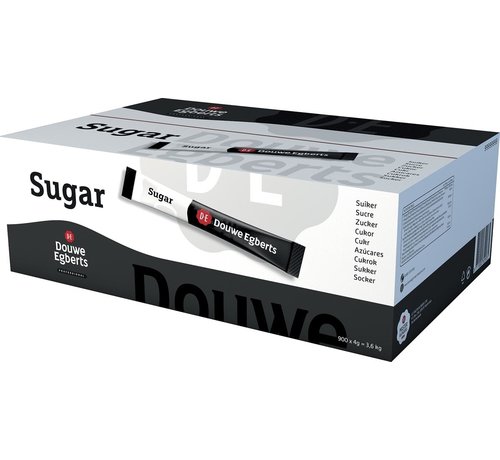 Douwe Egberts - bâtonnets de sucre - 4 grammes - boîte de 900 pièces
