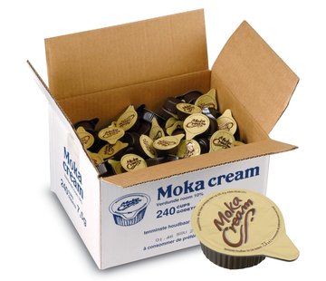 Merkloos Melkcups - geconcentreerde melk - 7,5 ml - Moka cream - doos met 240 stuks