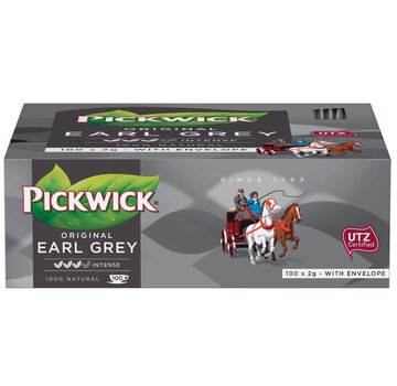 Pickwick thee - Earl Grey - pak met 100 theezakjes