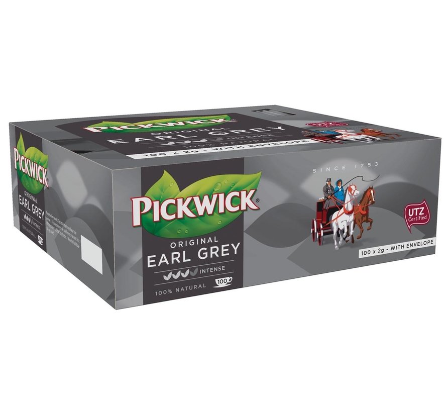 Pickwick thee - Earl Grey - pak met 100 theezakjes