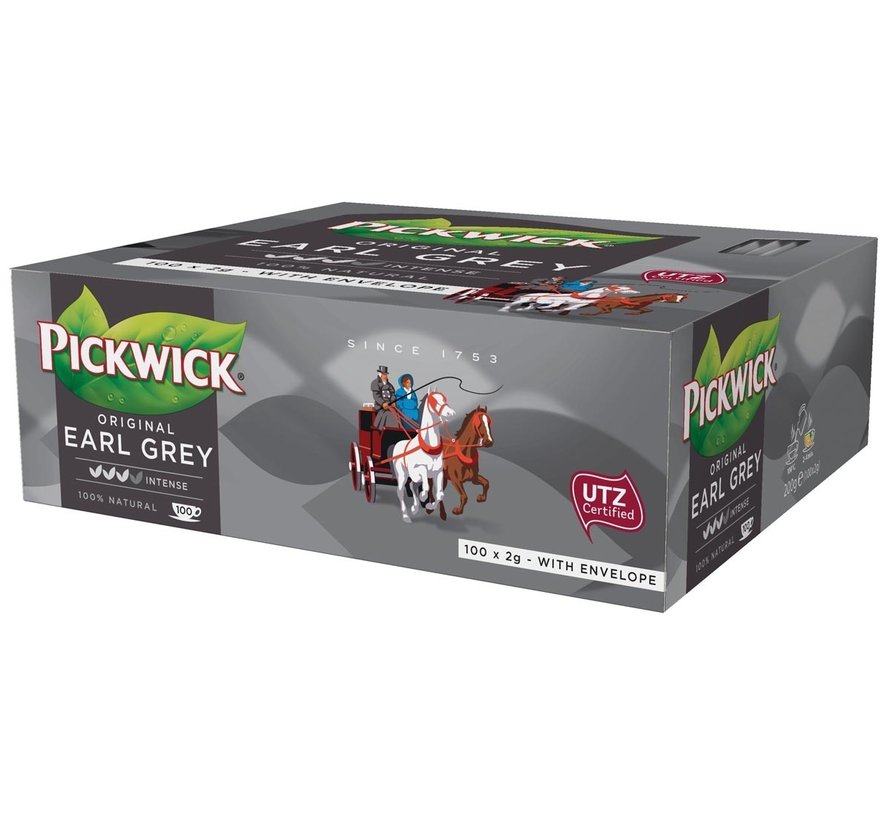 Pickwick thee - Earl Grey - pak met 100 theezakjes