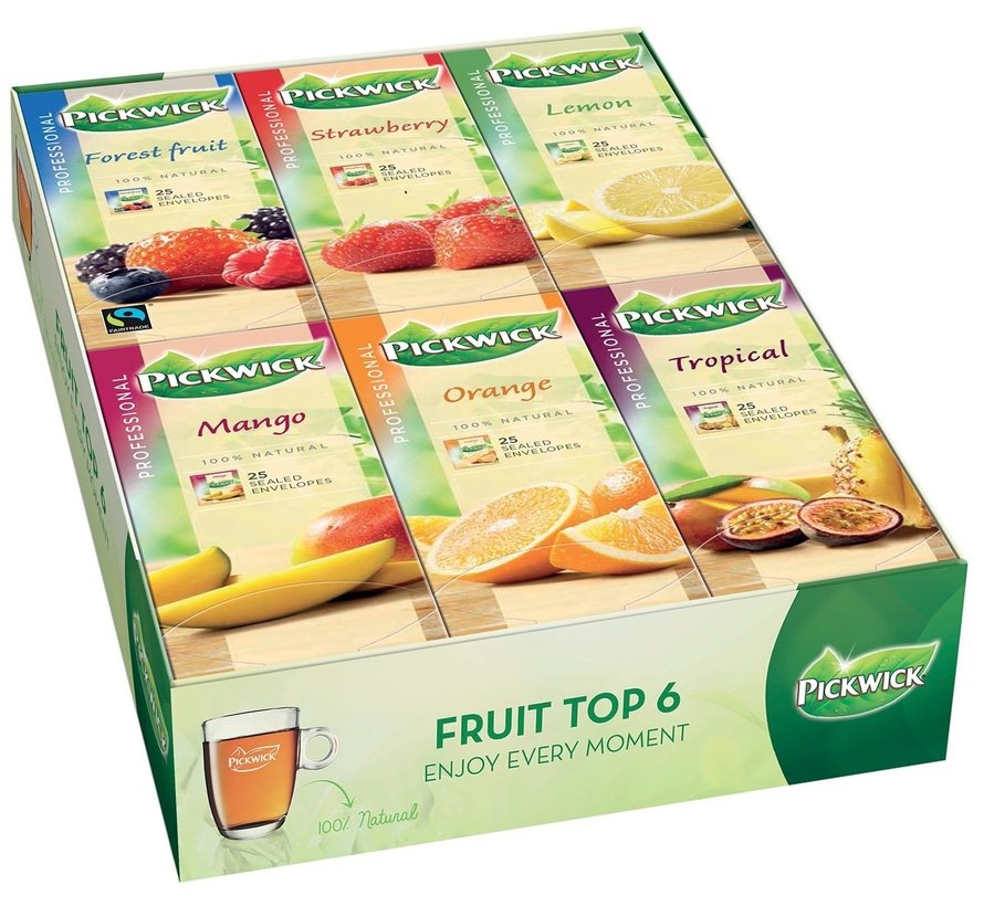 Thé Pickwick - combo pack de thé aux fruits - paquet de 150 sachets de thé