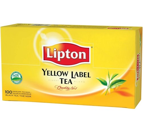 Lipton - thé - Yellow Label Tea - paquet de 100 sachets de thé