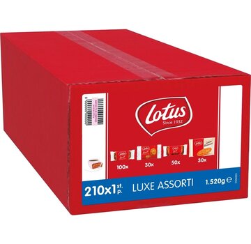 Biscuits Lotus - Assortiment de luxe - 210 biscuits - Emballage individuel