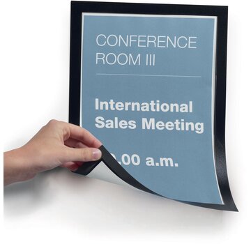 Durable - Duraframe Magnetic - A4 noir - dans un étui suspendu