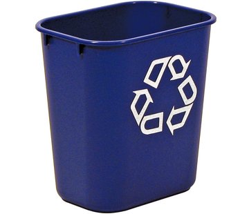 Rubbermaid - recylagebak zonder zijbakjes - 26,6 liter - blauw