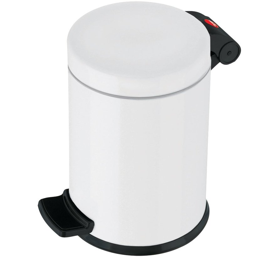 Hailo - poubelle à pédale sanitaire - 4 L - blanc