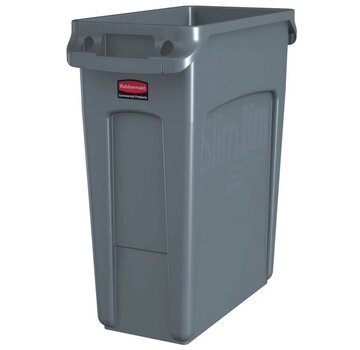 Rubbermaid - poubelle Slim Jim - 60 litres - gris