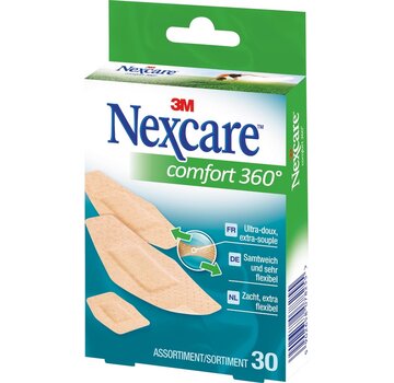 3M pleister - Nexcare Comfort 360° - 3 formaten - pak met 30 stuks