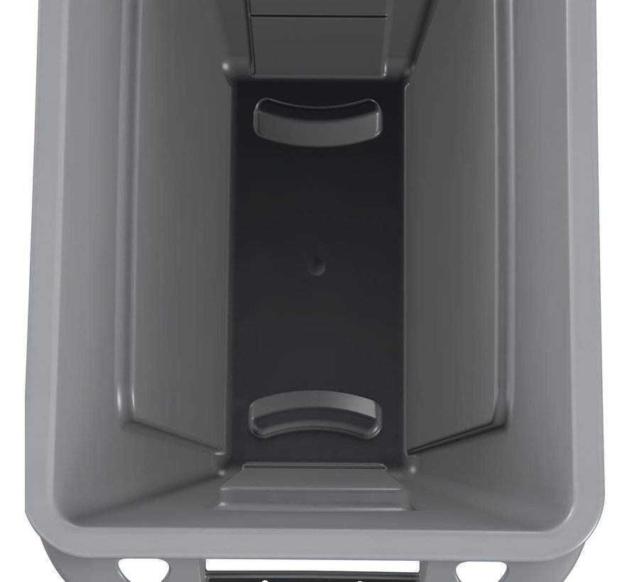 Rubbermaid - afvalcontainer Slim Jim - 87 liter - grijs