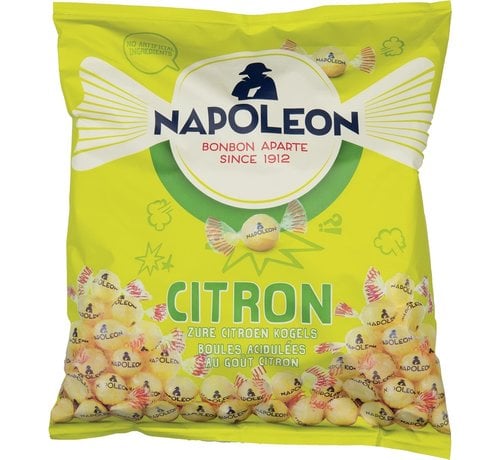 Bonbons Napoléon - citron - sac de 1 kg - emballage individuel