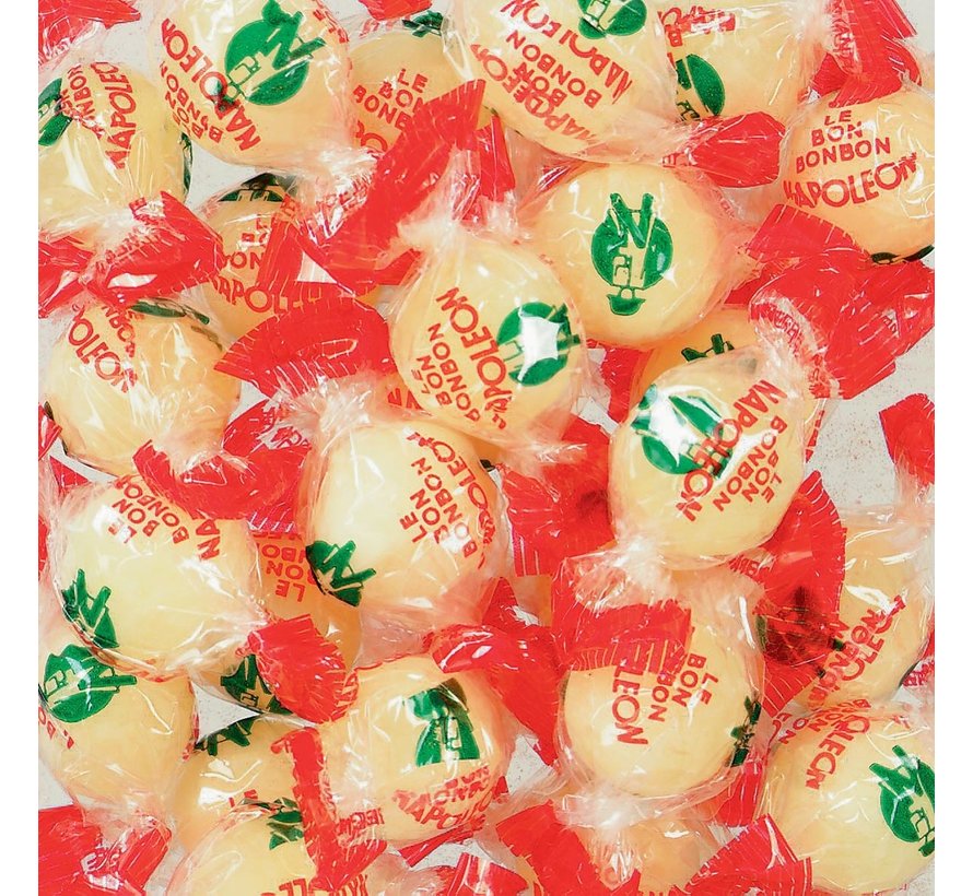 Bonbons Napoléon - citron - sac de 1 kg - emballage individuel