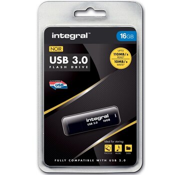 Integral - Clé USB 3.0 - 16GB - noir