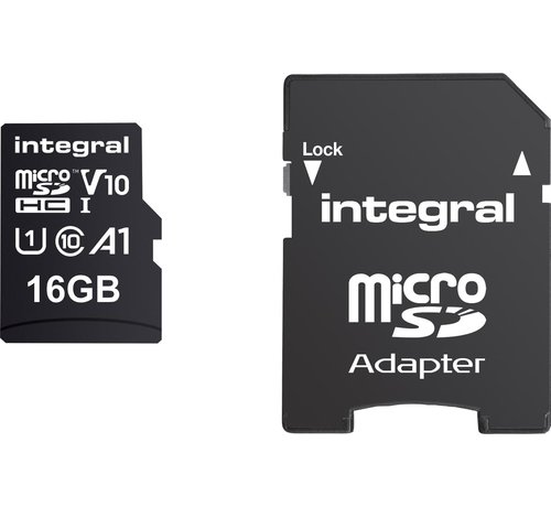 Intégral - Carte mémoire microSDHC - 16GB