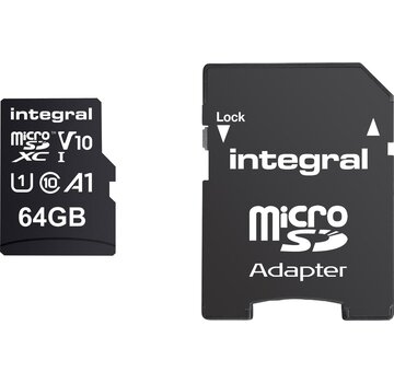 Intégral - Carte mémoire microSDHC - 64GB