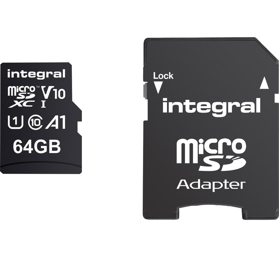 Intégral - Carte mémoire microSDHC - 64GB