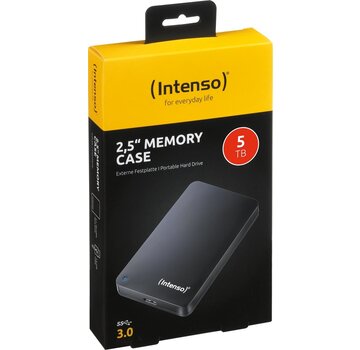 Intenso - Memory Case - draagbare harde schijf - 5 TB - zwart