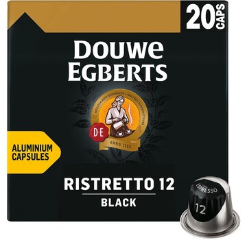 Douwe Egberts - Ristretto 12 - Capsules de café Espresso Black - 20 pièces