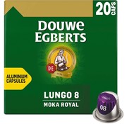Douwe Egberts - Capsules de café Lungo Moka - 20 pièces
