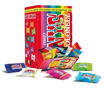 Tony's Chocolonely - mélange de mini barres de chocolat - 900g - boîte de 100 pièces