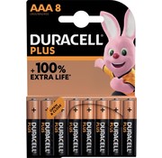 Duracell - batterij Plus 100% - AAA - 8 stuks