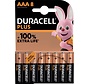 Duracell - pile Plus 100% - AAA - 8 pièces