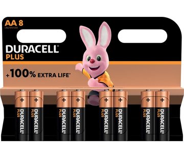 Duracell - batterij Plus 100% - AA - 8 stuks