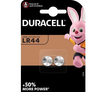 Duracell - pile bouton Electronique LR44 - 2 pièces