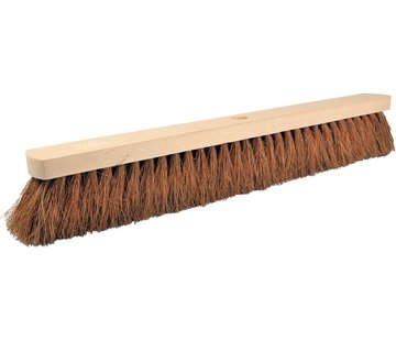 Merkloos Brosse à noix de coco - bois non peint - 60 cm