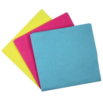 Aqualine - lingettes ménagères universelles -38 x 38 cm - couleurs assorties - 6 pièces