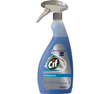 Cif - nettoyant pour vitres et intérieurs - bouteille de 750 ml